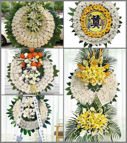 山东青岛莱西市孙受镇刁家庄村花圈速递